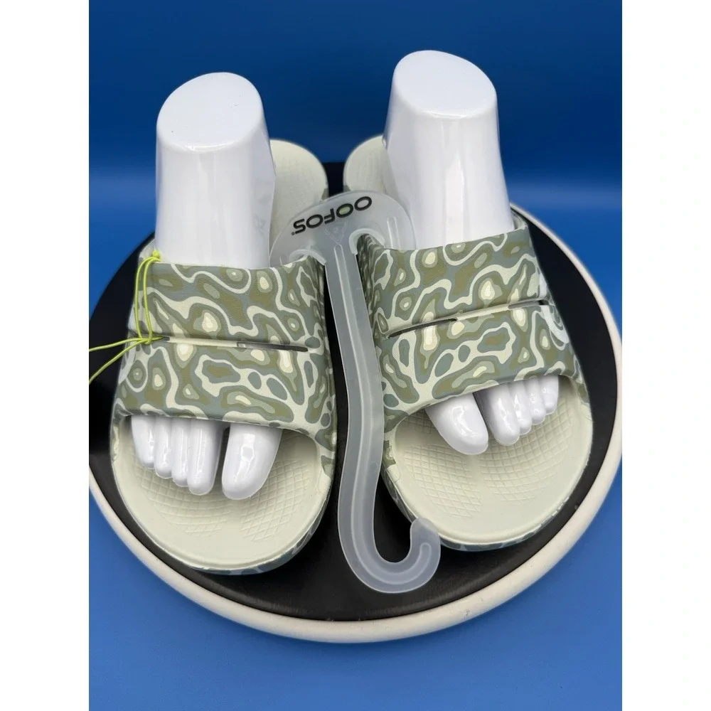 OOFOS OOahh Sport Slide Mens 9 Womens 11 Cosmic Water Camo Slip On Sandals NEW